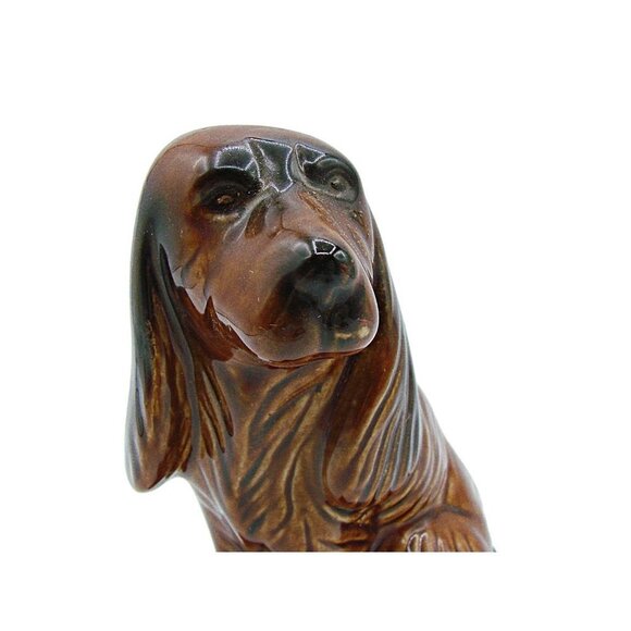 Dog Spaniel Hound Ceramic Pottery Figurine Brazil By MCS Mid-Century Modern Look - Picture 5 of 12